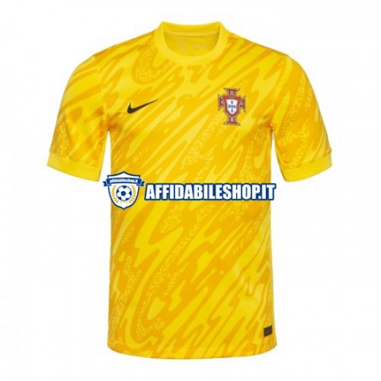 Maglia Portogallo Portiere Euro 2024 Uomo Manica Corta, Gara Home