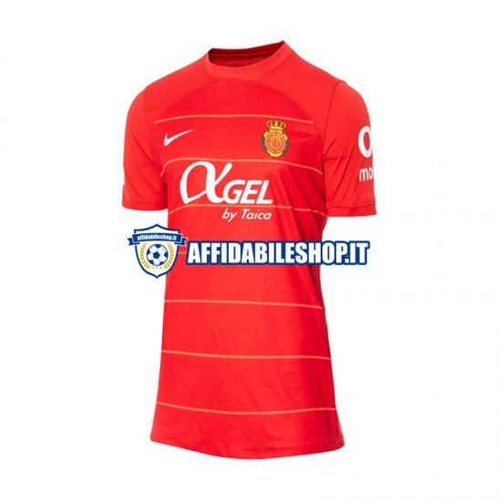 Maglia Rosso RCD Mallorca 2023-2024 Uomo Manica Corta, Gara Home