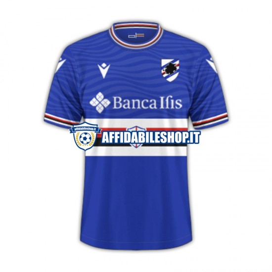 Maglia Sampdoria 2023-2024 Uomo Manica Corta, Gara Home