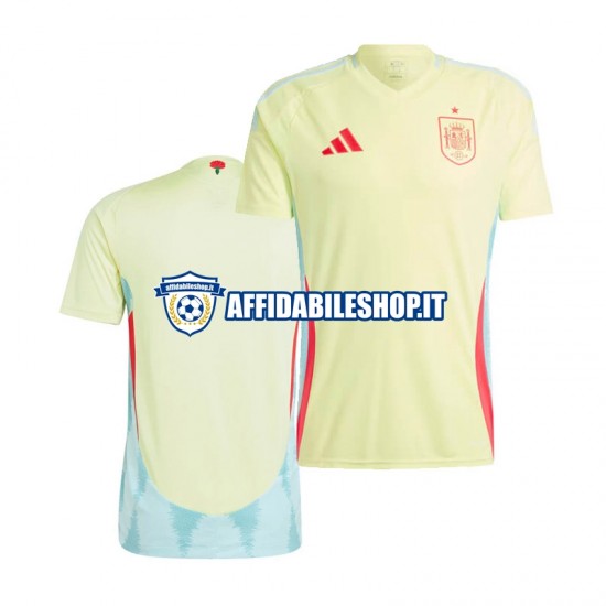 Maglia Spagna Euro 2024 Uomo Manica Corta, Gara Away