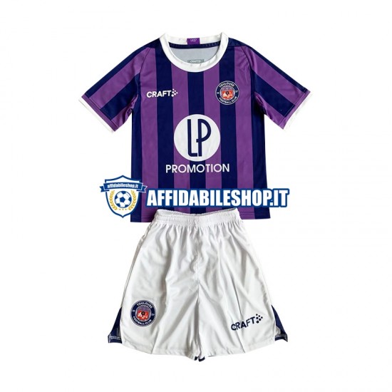 Maglia Toulouse 2023-2024 Bambino 3-13 anni Manica Corta, Gara Away