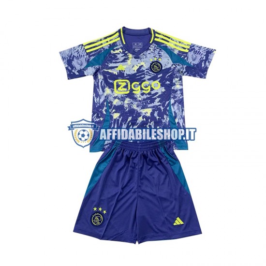 Maglia AFC Ajax 2024-2025 Bambino 3-13 anni Manica Corta, Gara Away