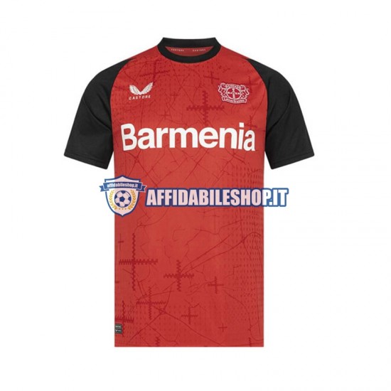 Maglia Bayer 04 Leverkusen 2024-2025 Uomo Manica Corta, Gara Home