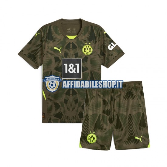 Maglia Borussia Dortmund Portiere 2024-2025 Bambino 3-13 anni Manica Corta, Gara Home