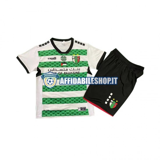 Maglia Club Deportivo Palestino 2024-2025 Bambino 3-13 anni Manica Corta, Gara Terza