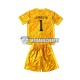 Maglia Croazia Portiere Giallo DOMINIK LIVAKOVIC 1 Euro 2024 Bambino 3-13 anni Manica Corta, Gara Home