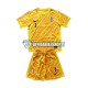 Maglia Croazia Portiere Giallo DOMINIK LIVAKOVIC 1 Euro 2024 Bambino 3-13 anni Manica Corta, Gara Home