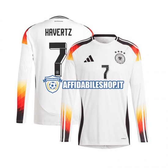 Maglia Germania Havertz 7 Euro 2024 Uomo Manica Lunga, Gara Home