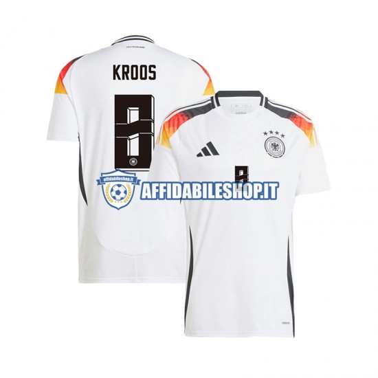 Maglia Germania Toni Kroos 8 Euro 2024 Uomo Manica Corta, Gara Home