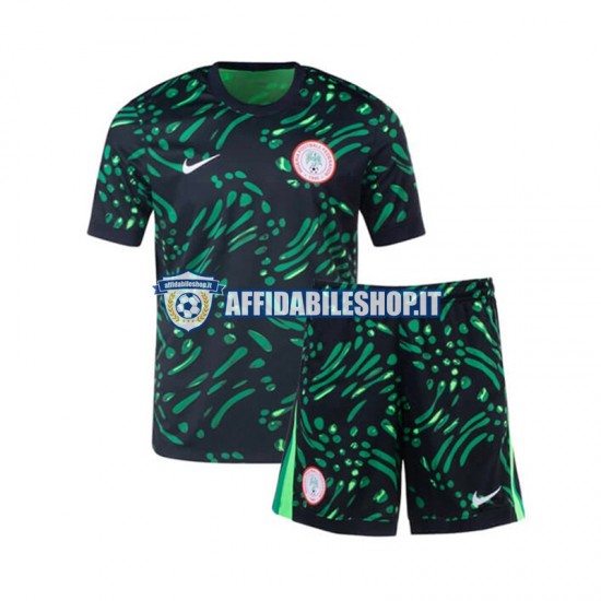 Maglia Nigeria 2024 Bambino 3-13 anni Manica Corta, Gara Away