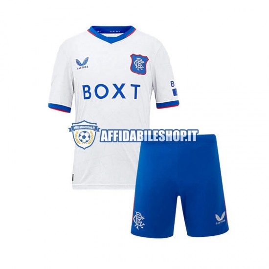 Maglia Rangers 2024-2025 Bambino 3-13 anni Manica Corta, Gara Away