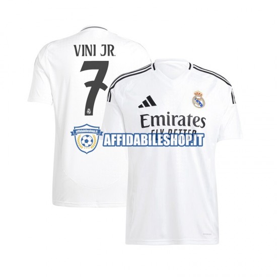 Maglia Real Madrid Vinicius Junior 7 2024-2025 Uomo Manica Corta, Gara Home