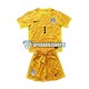 Maglia Slovenia Portiere Giallo Jan Oblak 1 Euro 2024 Bambino 3-13 anni Manica Corta, Gara Home