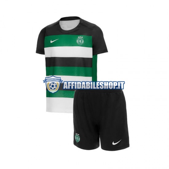 Maglia Sporting CP 2024-2025 Bambino 3-13 anni Manica Corta, Gara Home