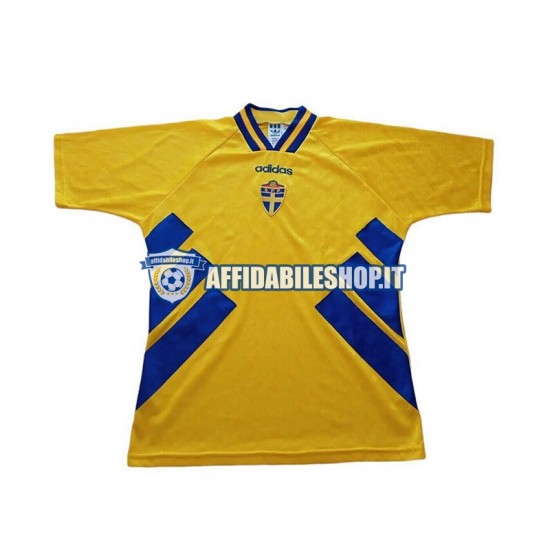 Maglia Svezia Retro 1994 Uomo Manica Corta, Gara Home