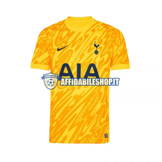 Maglia Tottenham Hotspur Portiere Giallo 2024-2025 Uomo Manica Corta, Gara Home