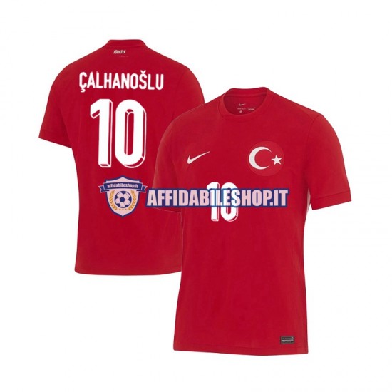 Maglia Turchia Hakan Calhanoglu 10 Euro 2024 Uomo Manica Corta, Gara Away