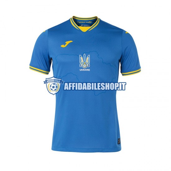 Maglia Ucraina Euro 2024 Uomo Manica Corta, Gara Away