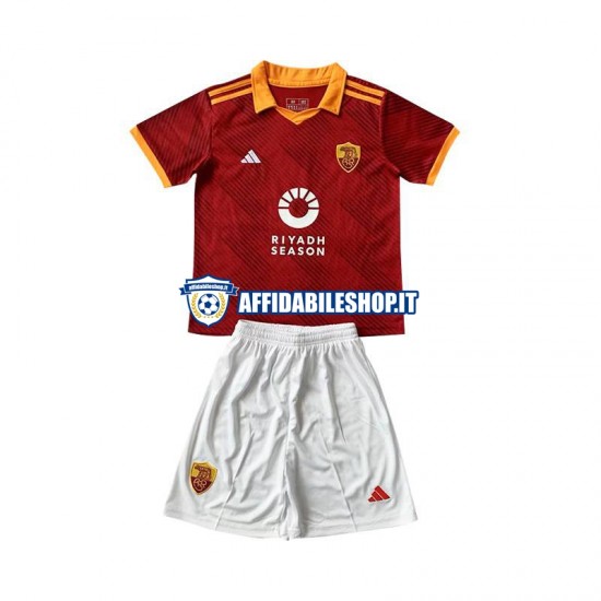 Maglia AS Roma 2023-2024 Bambino 3-13 anni Manica Corta, Gara Quarto