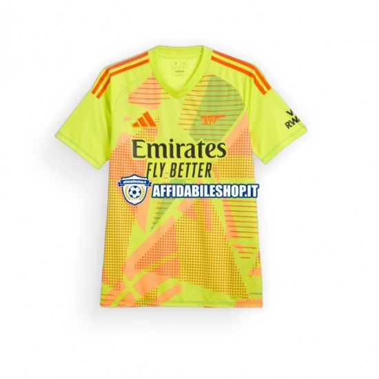 Maglia Arsenal Portiere 2024-2025 Uomo Manica Corta, Gara Home