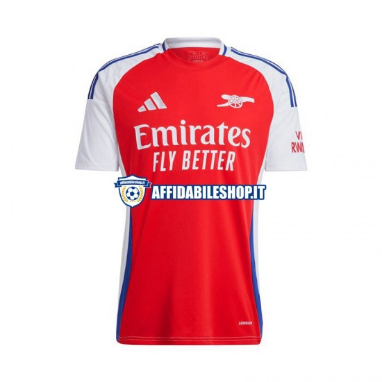 Maglia Arsenal Rosso 2024-2025 Uomo Manica Corta, Gara Home