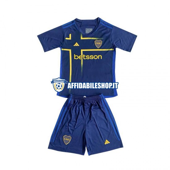 Maglia CA Boca Juniors 2024 Bambino 3-13 anni Manica Corta, Gara Terza