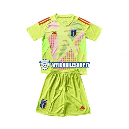 Maglia Italia Portiere Euro 2024 Bambino 3-13 anni Manica Corta, Gara Home