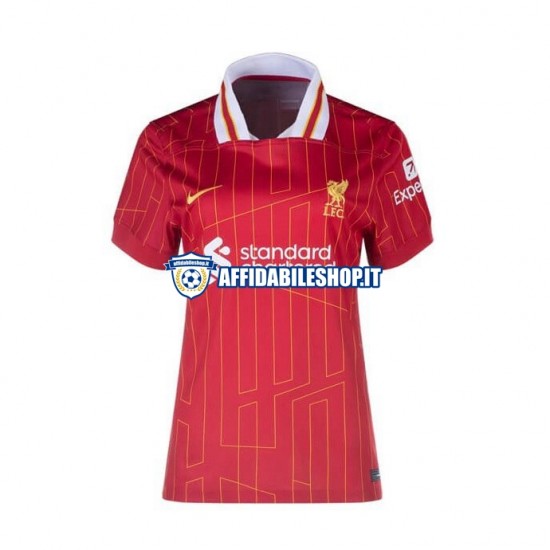 Maglia Liverpool 2024-2025 Donna Manica Corta, Gara Home