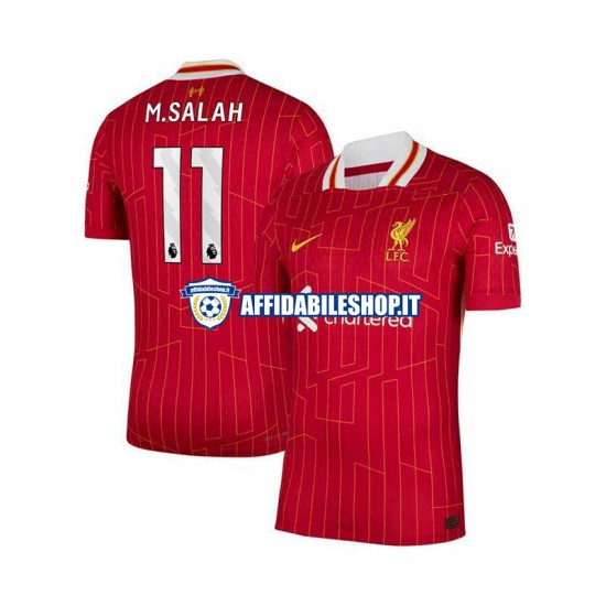 Maglia Liverpool Rosso Mohamed Salah 11 2024-2025 Uomo Manica Corta, Gara Home