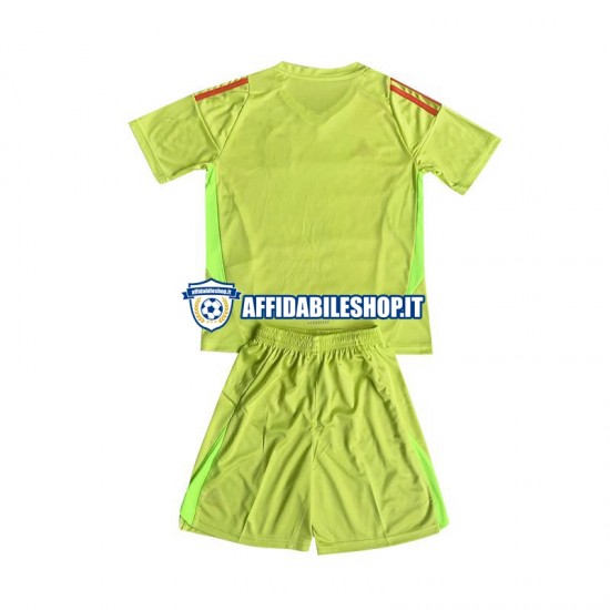 Maglia Messico Portiere 2024 Bambino 3-13 anni Manica Corta, Gara Away