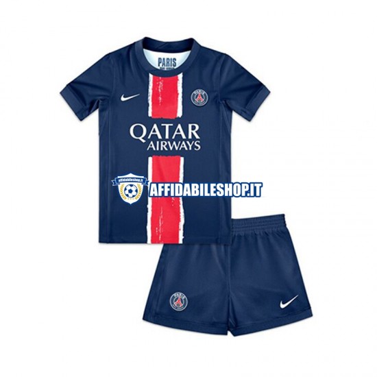 Maglia Paris Saint-Germain 2024-2025 Bambino 3-13 anni Manica Corta, Gara Home