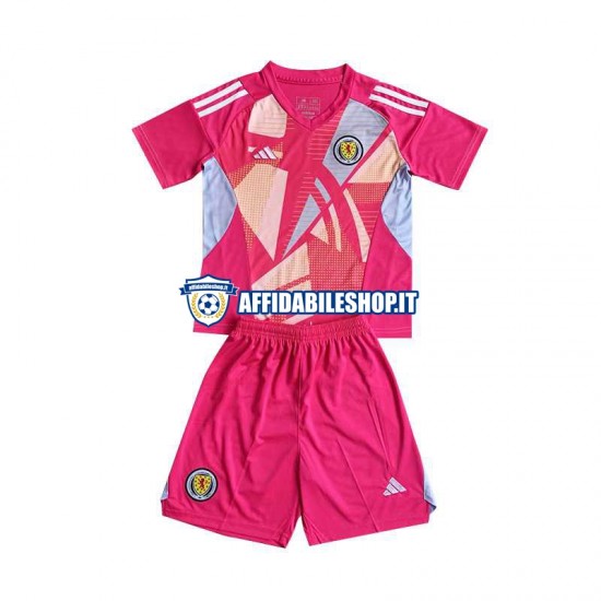 Maglia Scozia Portiere Euro 2024 Bambino 3-13 anni Manica Corta, Gara Terza