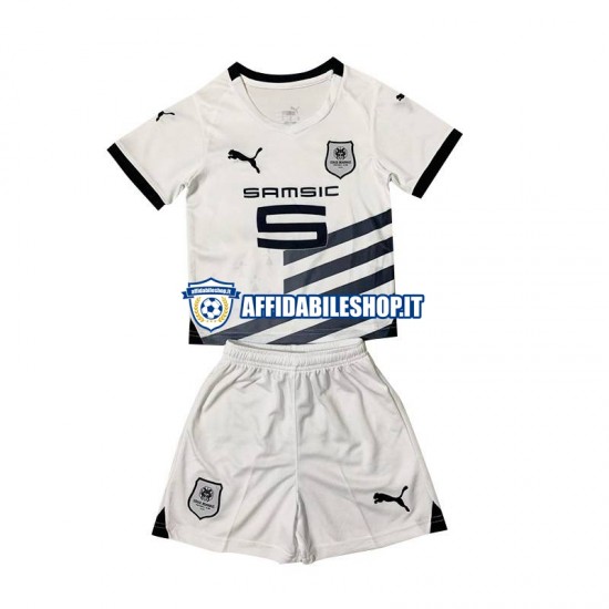 Maglia Stade Rennais Bianco 2023-2024 Bambino 3-13 anni Manica Corta, Gara Away