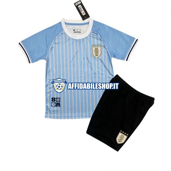 Maglia Uruguay 2024 Bambino 3-13 anni Manica Corta, Gara Home