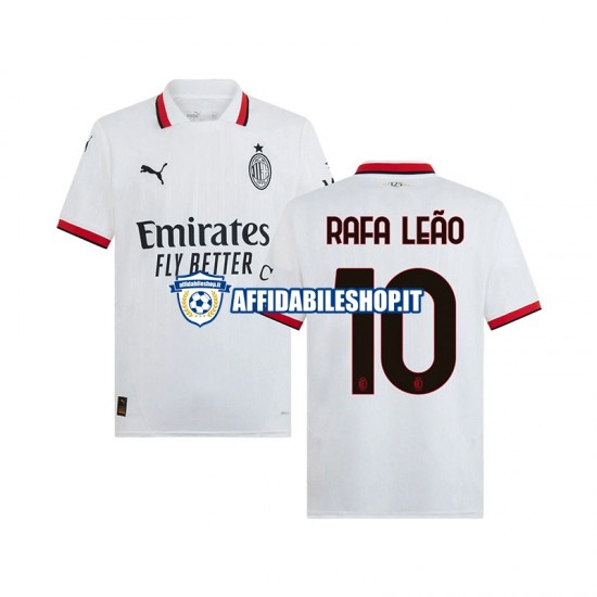 Maglia AC Milan RAFA LEAO 10 2024-2025 Uomo Manica Corta, Gara Away