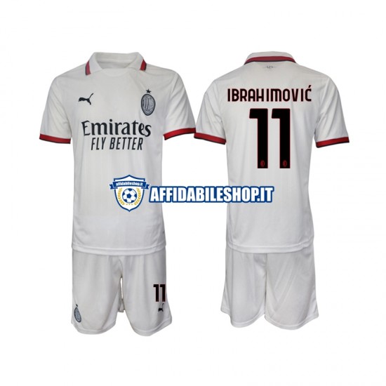 Maglia AC Milan ibrahimovic 11 2024-2025 Bambino 3-13 anni Manica Corta, Gara Away