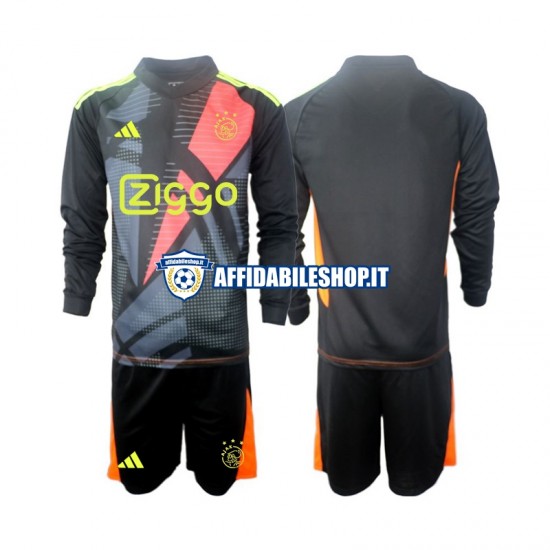 Maglia AFC Ajax Portiere 2024-2025 Bambino 3-13 anni Manica Lunga, Gara Home