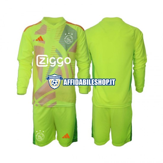 Maglia AFC Ajax Portiere 2024-2025 Bambino 3-13 anni Manica Lunga, Gara Terza