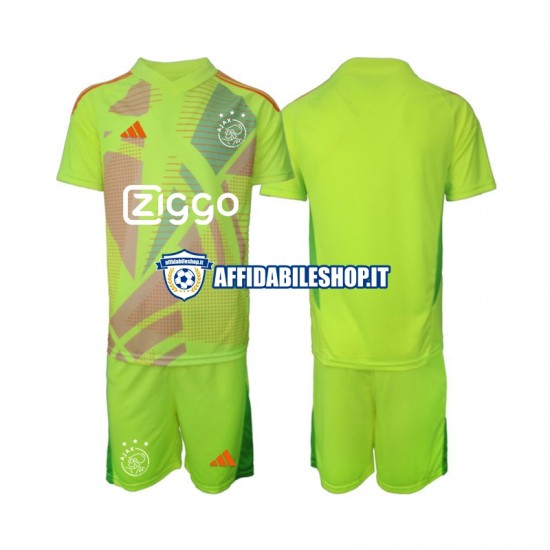 Maglia AFC Ajax Portiere 2024-2025 Bambino 3-13 anni Manica Corta, Gara Terza