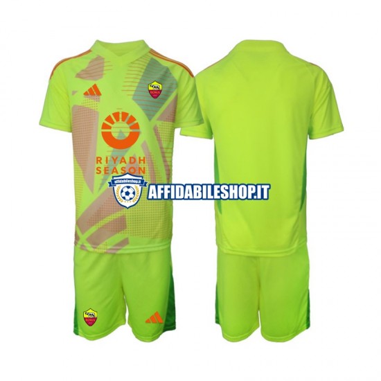 Maglia AS Roma Portiere 2024-2025 Bambino 3-13 anni Manica Corta, Gara Away