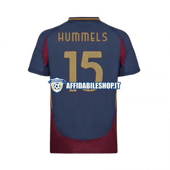 Maglia AS Roma Mats Hummels 15 2024-2025 Uomo Manica Corta, Gara Terza