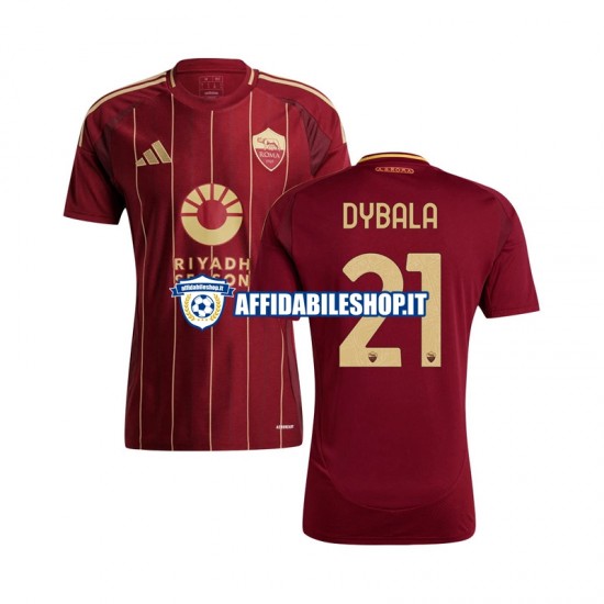 Maglia AS Roma Paulo Dybala 21 2024-2025 Uomo Manica Corta, Gara Home