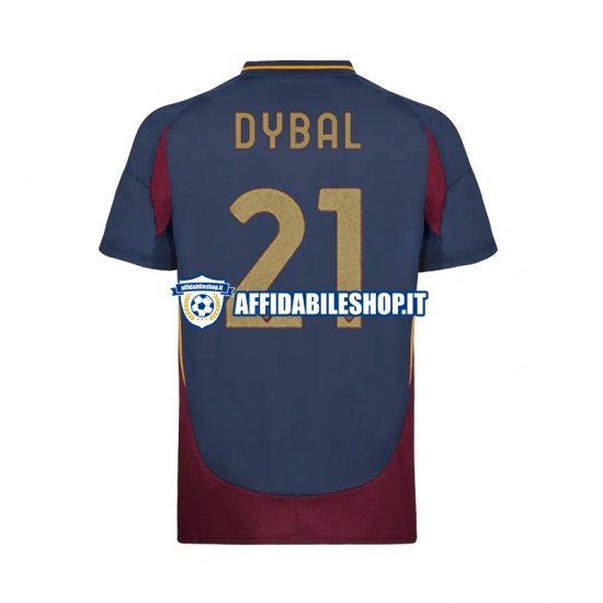 Maglia AS Roma Paulo Dybala 21 2024-2025 Uomo Manica Corta, Gara Terza