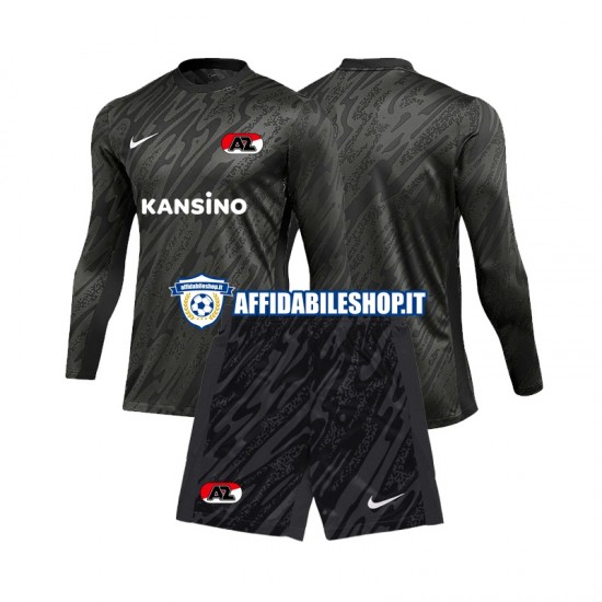 Maglia AZ Alkmaar Portiere 2024-2025 Bambino 3-13 anni Manica Lunga, Gara Away