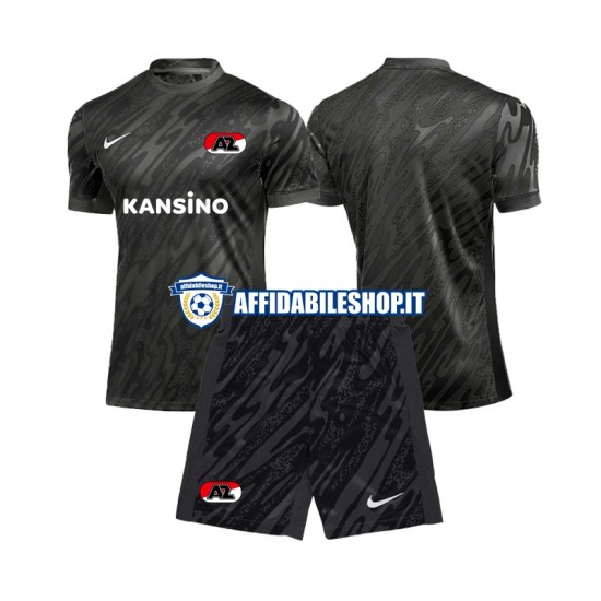 Maglia AZ Alkmaar Portiere 2024-2025 Bambino 3-13 anni Manica Corta, Gara Away