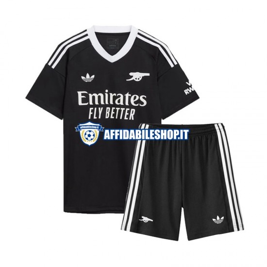 Maglia Arsenal Portiere 2024-2025 Bambino 3-13 anni Manica Corta, Gara Quarto