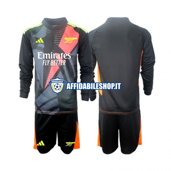 Maglia Arsenal Portiere 2024-2025 Bambino 3-13 anni Manica Lunga, Gara Terza