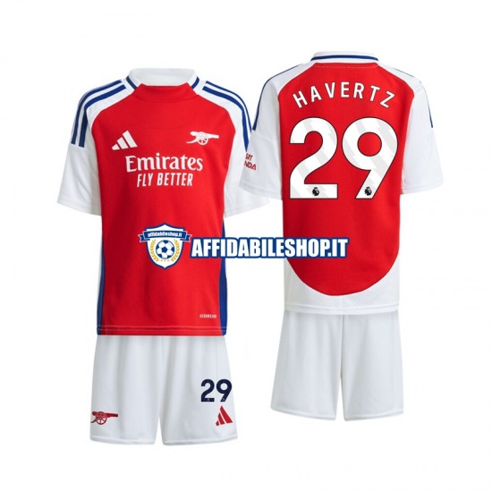 Maglia Arsenal Havertz 29 2024-2025 Bambino 3-13 anni Manica Corta, Gara Home