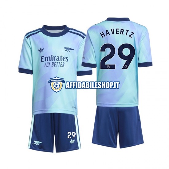 Maglia Arsenal Havertz 29 2024-2025 Bambino 3-13 anni Manica Corta, Gara Terza