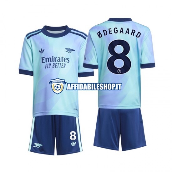 Maglia Arsenal Odegaard 8 2024-2025 Bambino 3-13 anni Manica Corta, Gara Terza